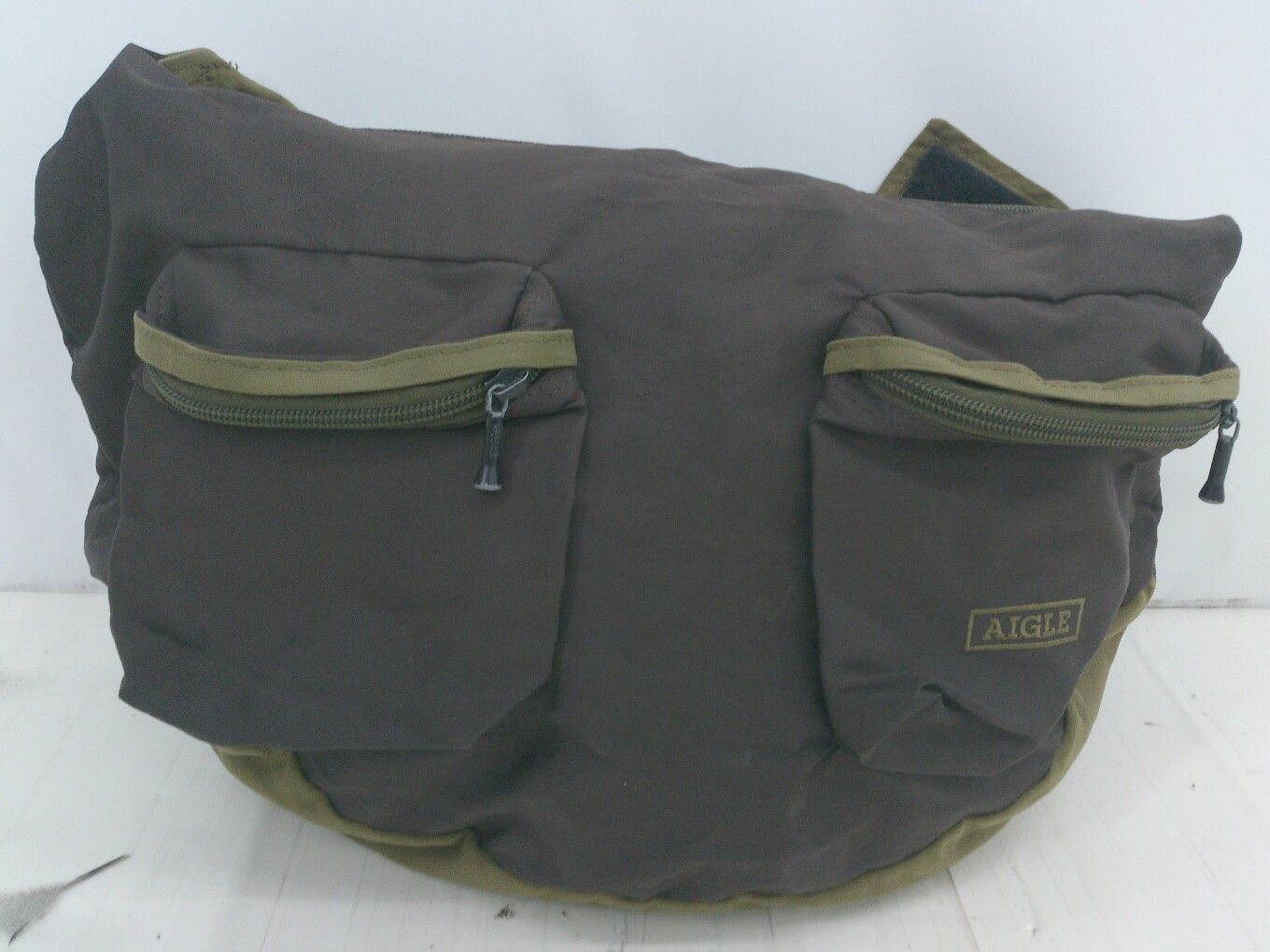 AIGLE エーグル カジュアル アウトドア ショルダー バッグ カーキ ブラウン メンズ P 1307250021519