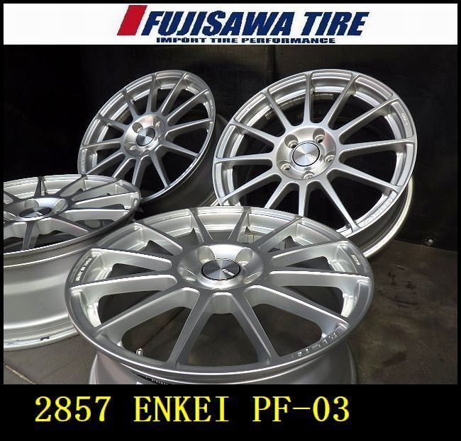 2857 A▲ ▲ENKEI PF-03ホイール▲17x7.0J 5穴 PCD114.3 50▲4本