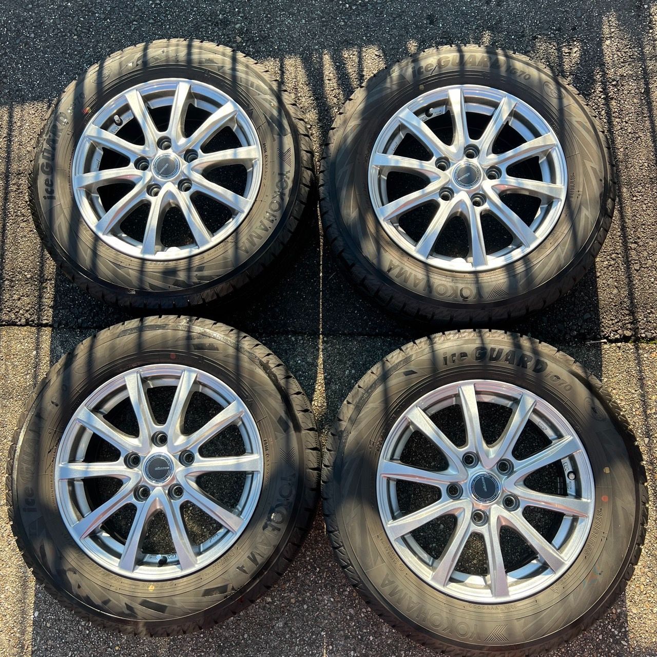 15インチ スタッドレス タイヤ ホイールセット タイヤ：iceGUARD IG70 