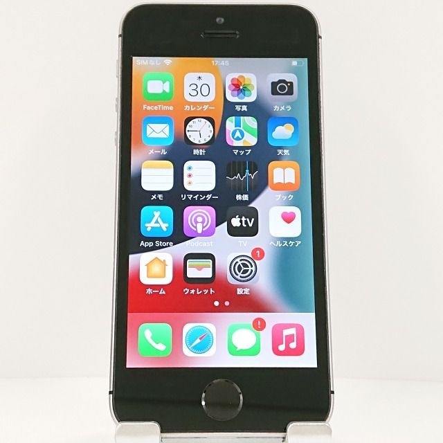 iPhoneSE 16GB au スペースグレイ 送料無料 本体 c09771