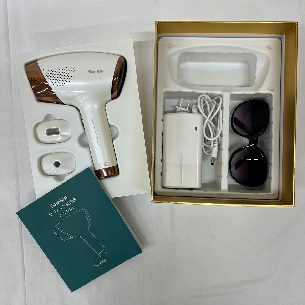 サーリス サファイア美容器 脱毛器 SLS-AI06 ホワイト/ピンクゴールド