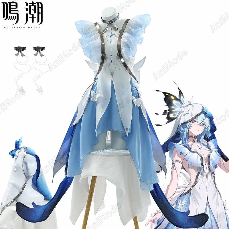 鳴潮(めいちょう) ツバキ/椿 ショアキーパー コスプレ衣装 ウイッグ