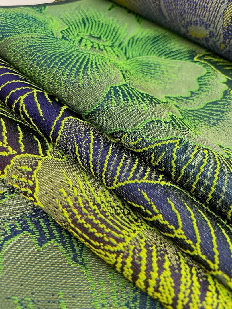 小紋 三重織 個性的 全体柄 40cm巾 正絹 反物 - メルカリ
