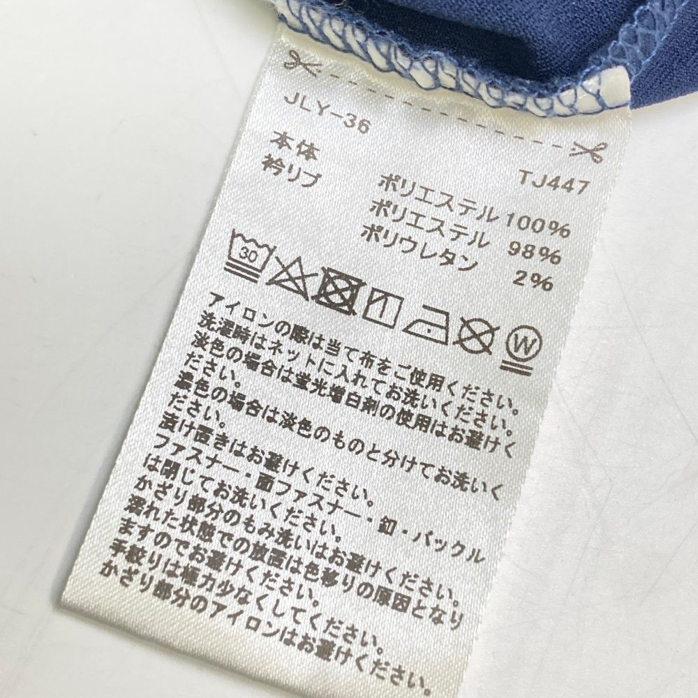 テーラーメイド　長袖モックネックシャツ　Lサイズ　ネイビー サイズ：L TAYLOR MADE テーラーメイド モックネック長袖Tシャツ