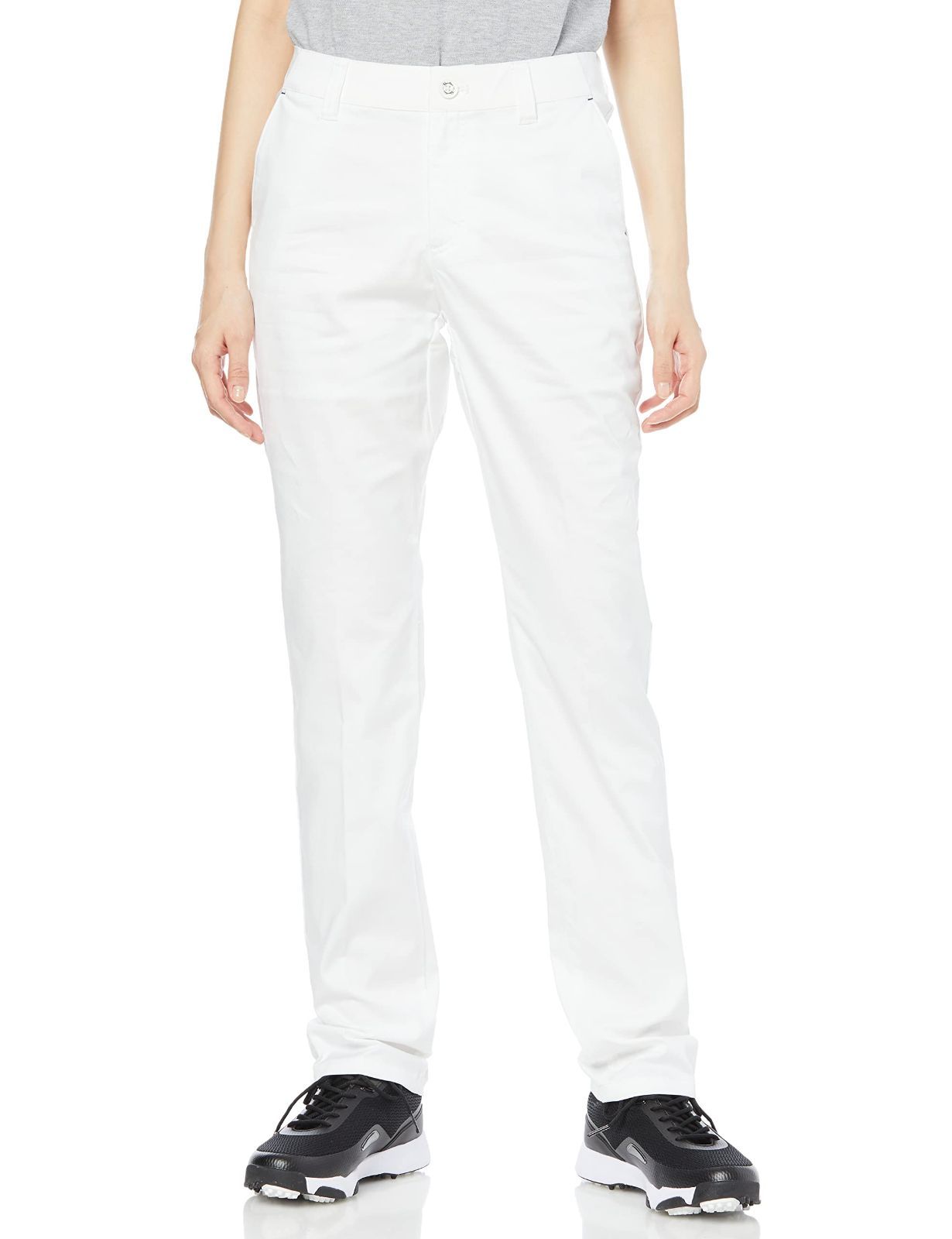 Size:L_Color:ホワイト [パラディーゾ] ゴルフパンツ レディース ホワイト L