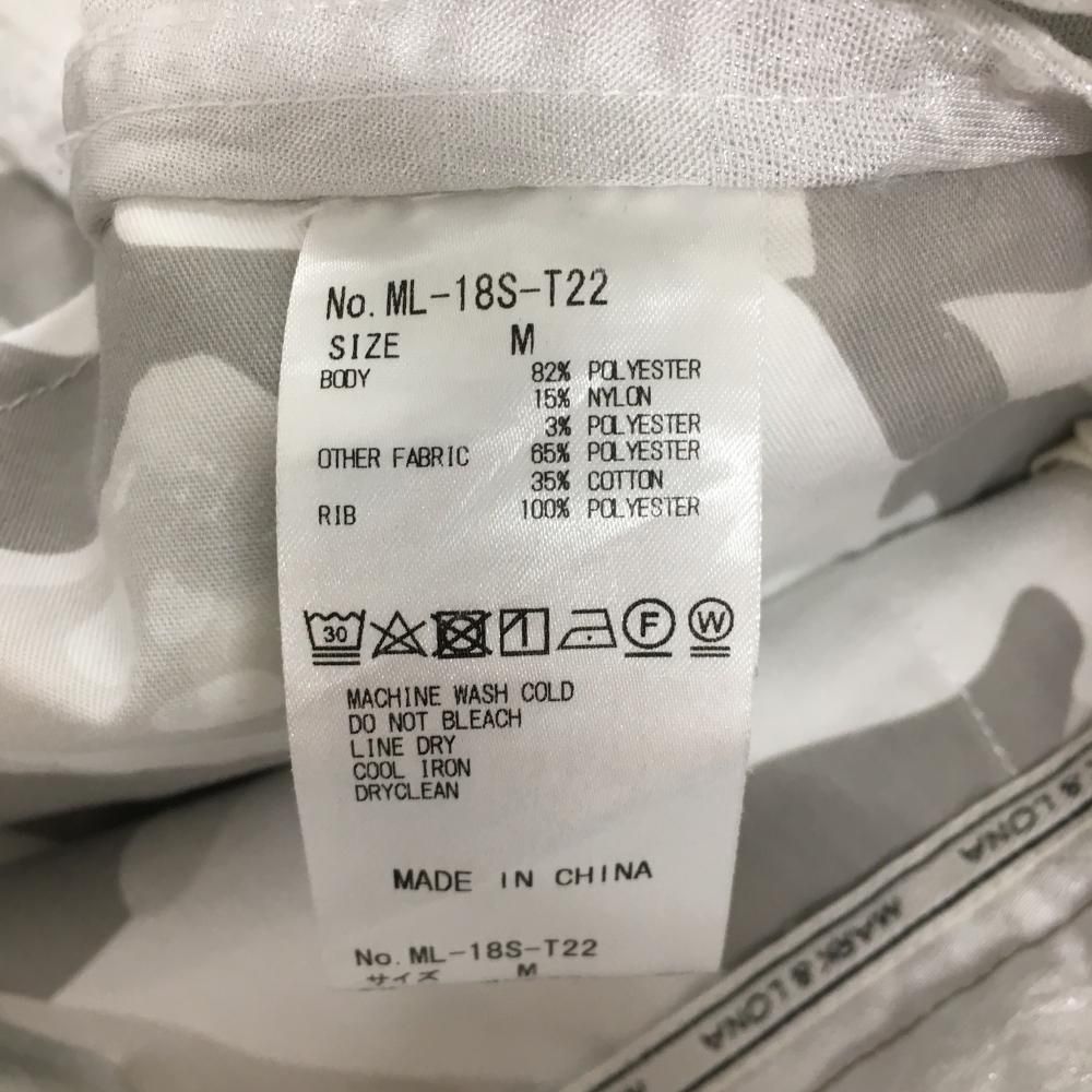 【タグ付 22SS】マークアンドロナ モックネック Tシャツ カモフラ ラメ M マークアンドロナ 迷彩柄 ラメ M タグ付 22SS】マークアンドロナ