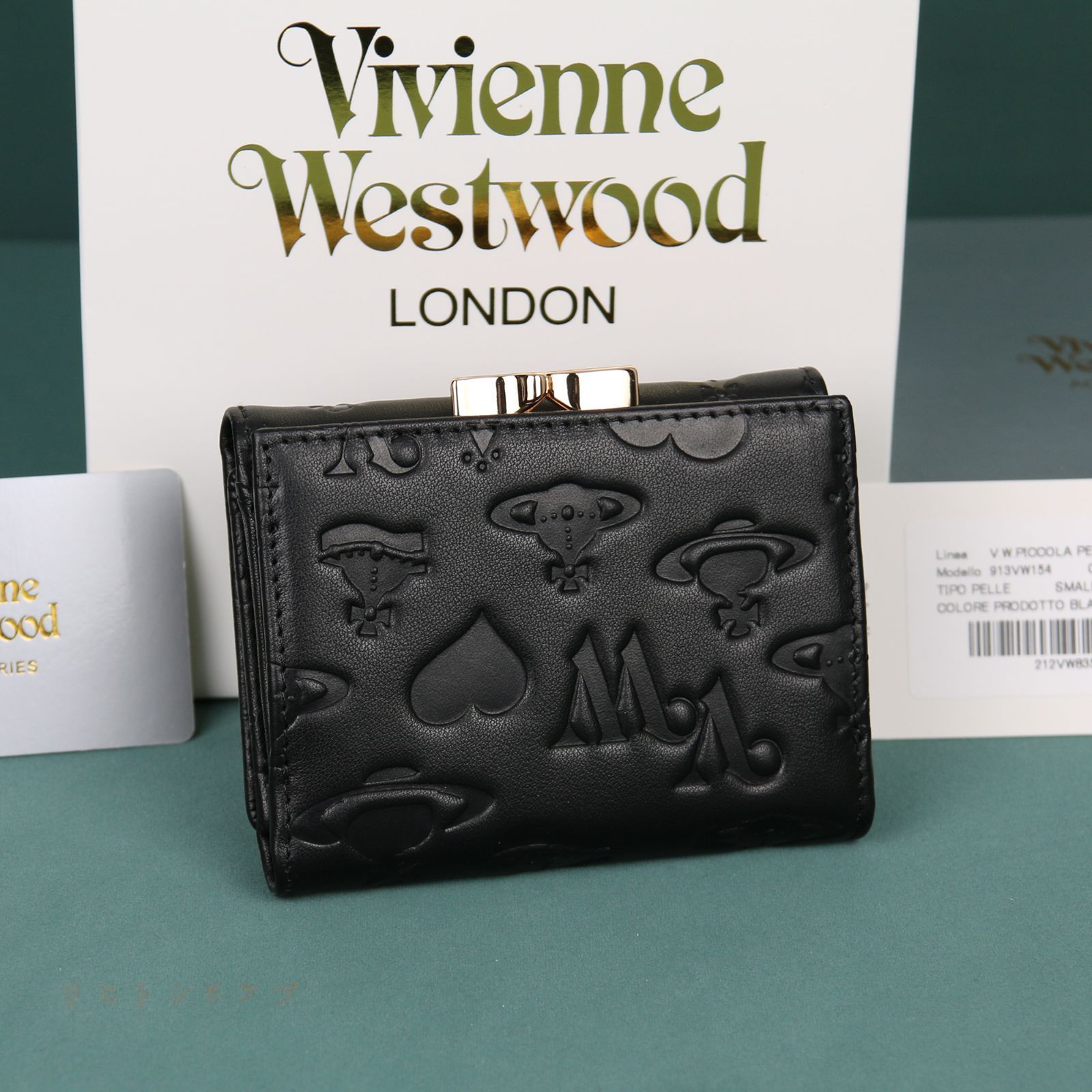Vivienne Westwood がま口財布 ミニ財布 913VW154 黒 Vivienne Westwood がま口財布 ミニ財布 913VW154 黒 - メルカリ