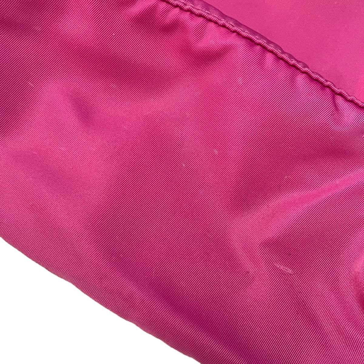 PRADA プラダ ナイロンドローストリングポーチ 巾着バッグ ピンク  