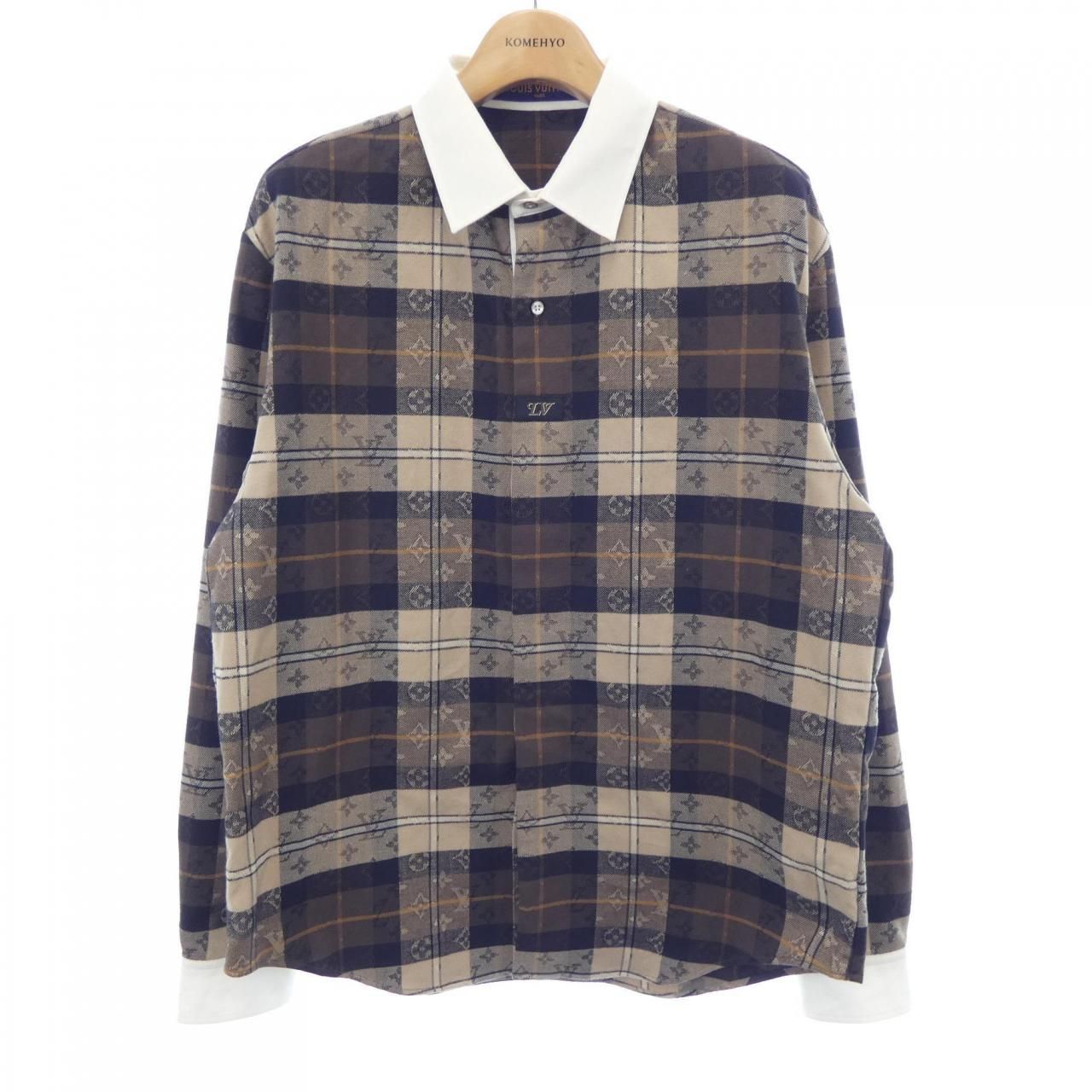 ルイヴィトン LOUIS VUITTON モノグラムフランネル HUS33WWLE シャツ