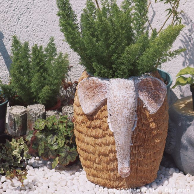 ベーシールでお願いします同梱大人可愛いメリーゴーランドタイプ陶器鉢大サイズ プランター おしゃれ メリーゴーランド L アンティーク 鉢