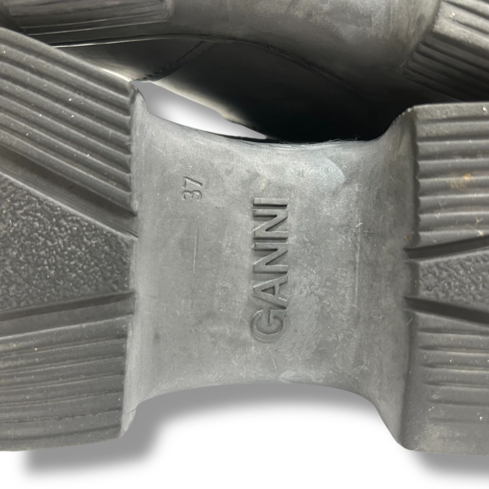  GANNI リサイクルサイドゴアブーツ 37 ブラック ガニー サイドゴアブーツ ブーツ