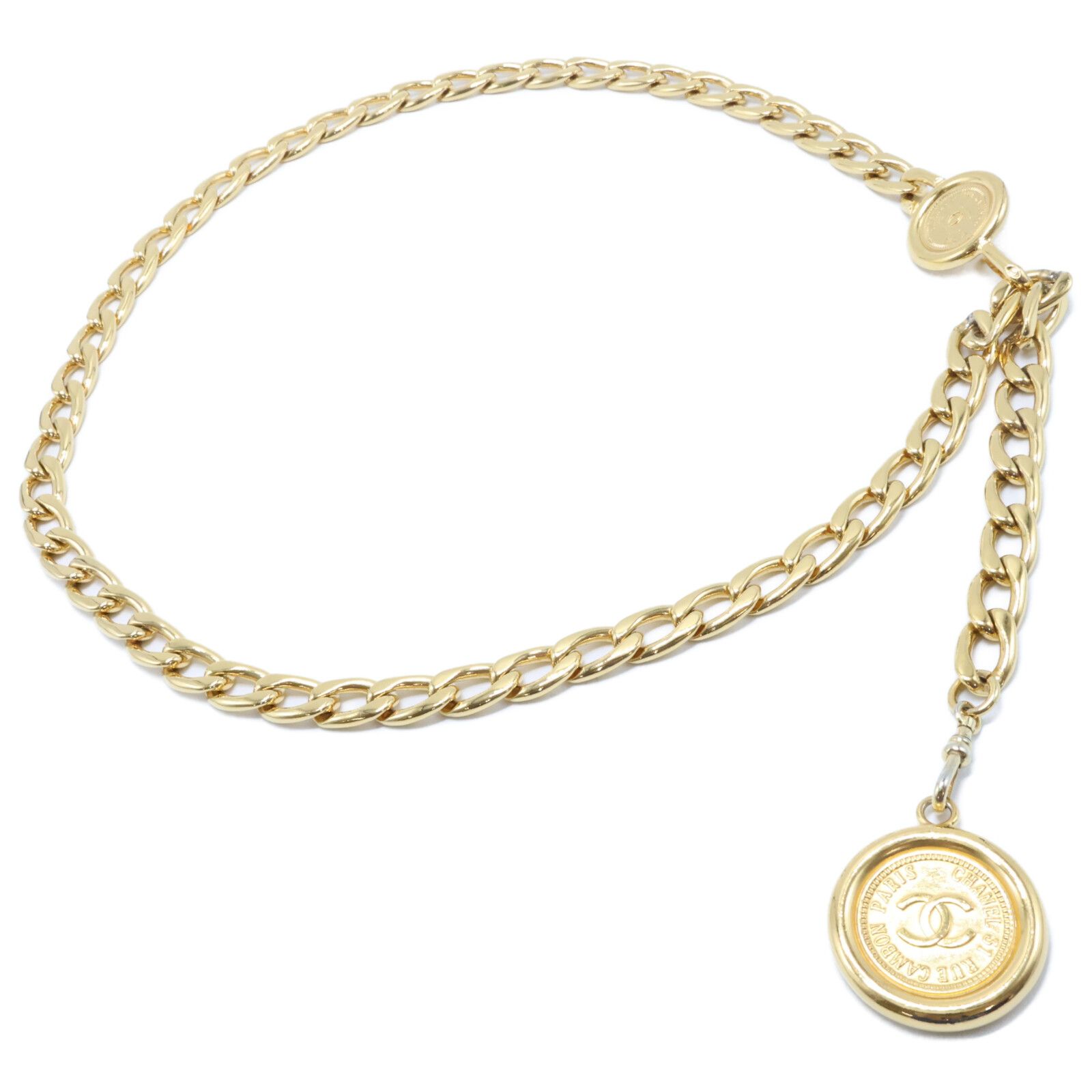CHANEL シャネル 【美品】ココマーク コインモチーフ チェーン - メルカリ 