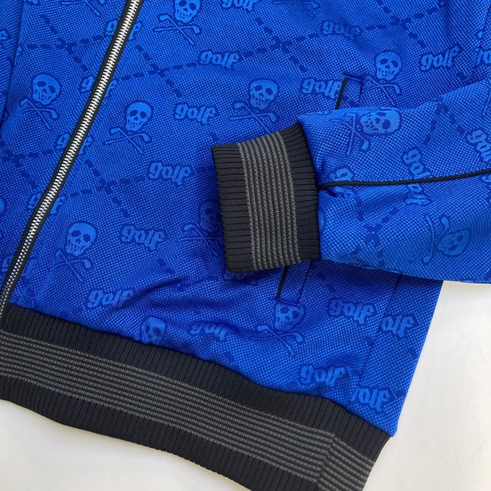 MARK&LONA ジップジャケット スカル ゴルフウェア メンズ サイズ48 MARK&LONA ジップジャケット スカル ゴルフウェア メンズ サイズ48