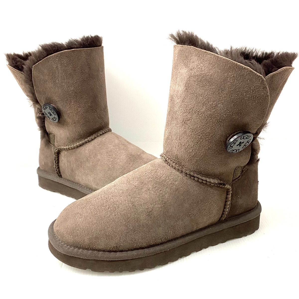 UGG アグ ムートンブーツ 茶色 ブラウン 23.0cm 5803 - メルカリ