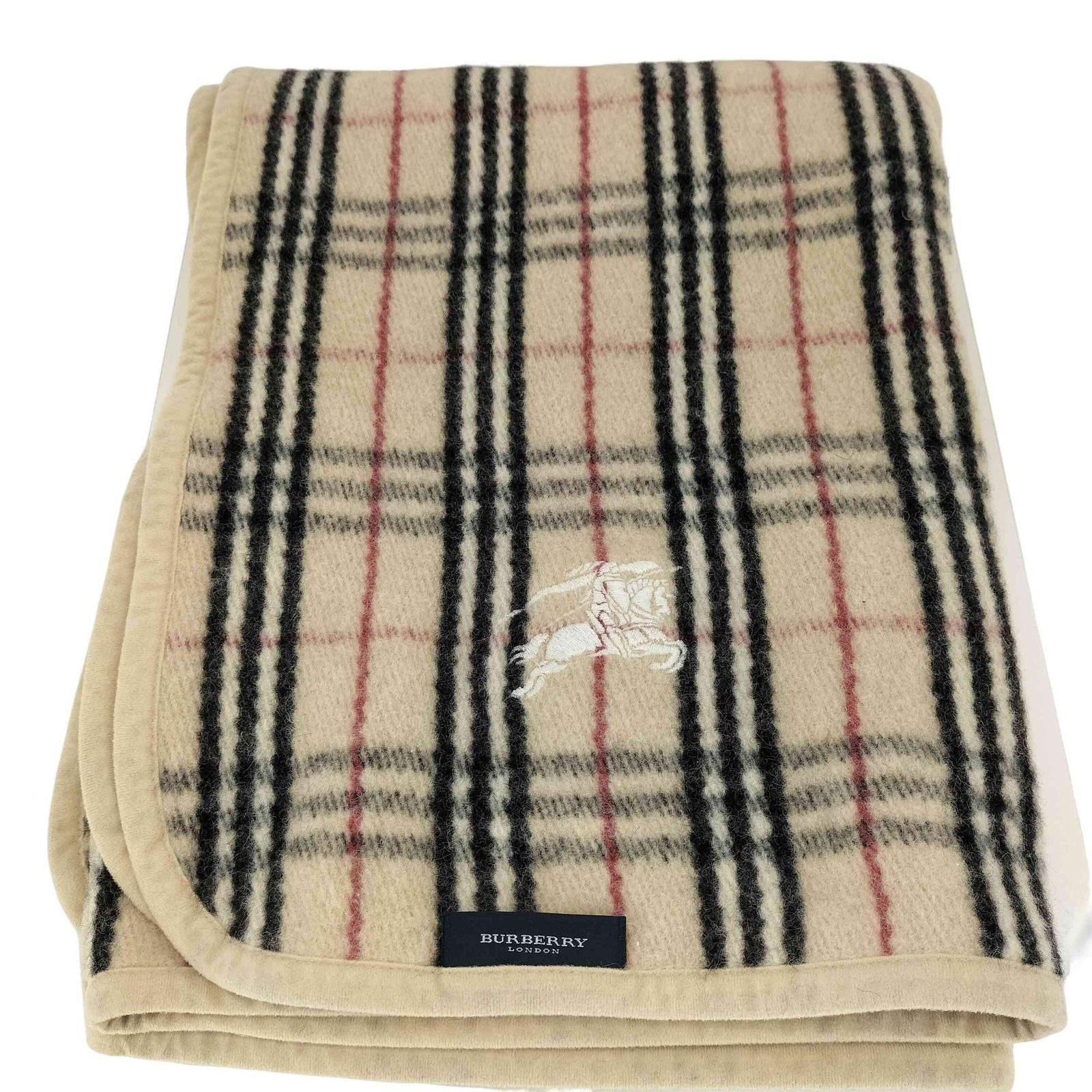 バーバリーロンドン BURBERRY LONDON ホースロゴ刺繍スローケット ノバ 