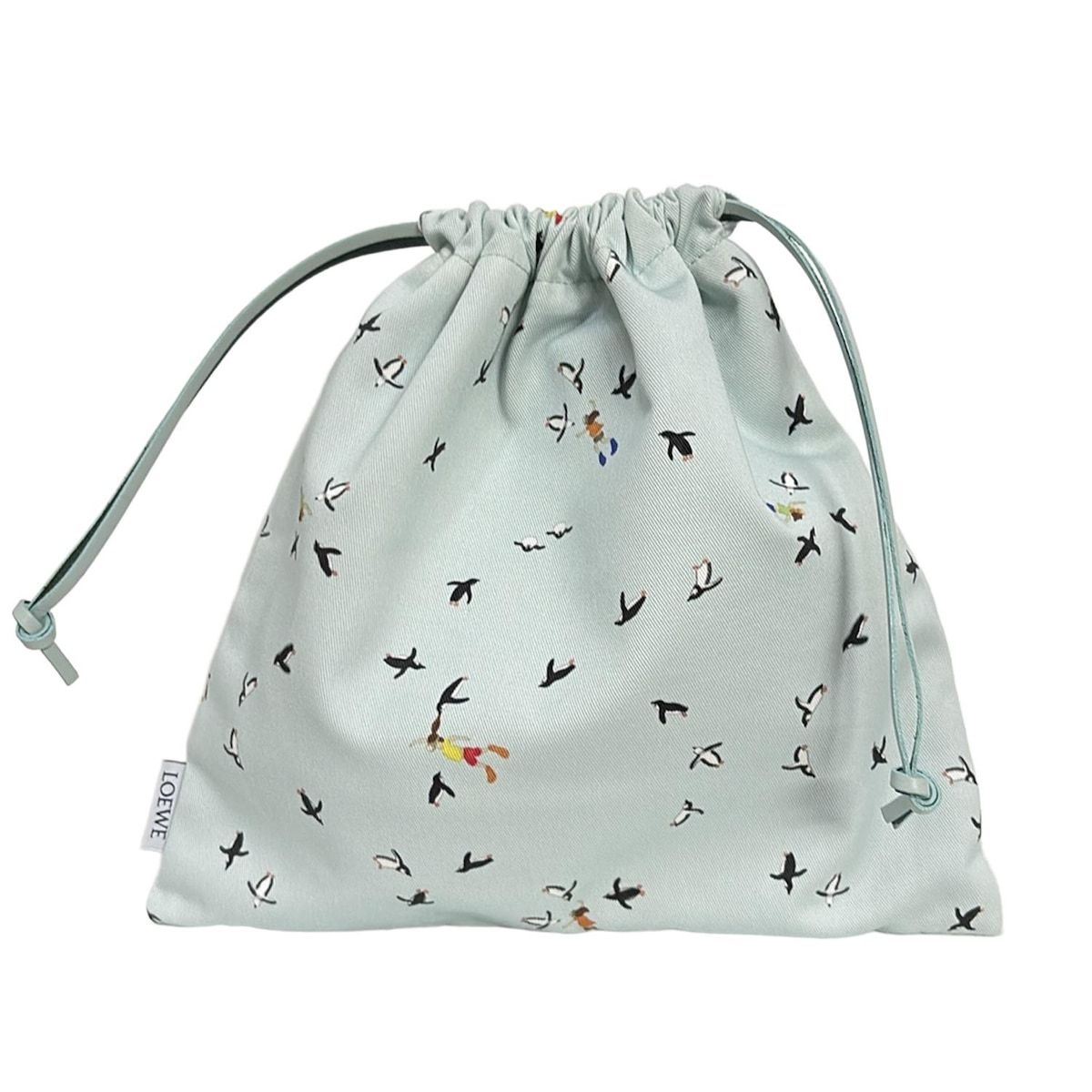 LOEWE(ロエベ) ポーチ美品 ドローストリング ポーチ C822057X34