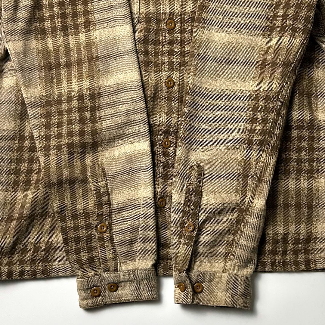 Patagonia ネルシャツ Mサイズ ブラウン/ターコイズチェック 【楽天