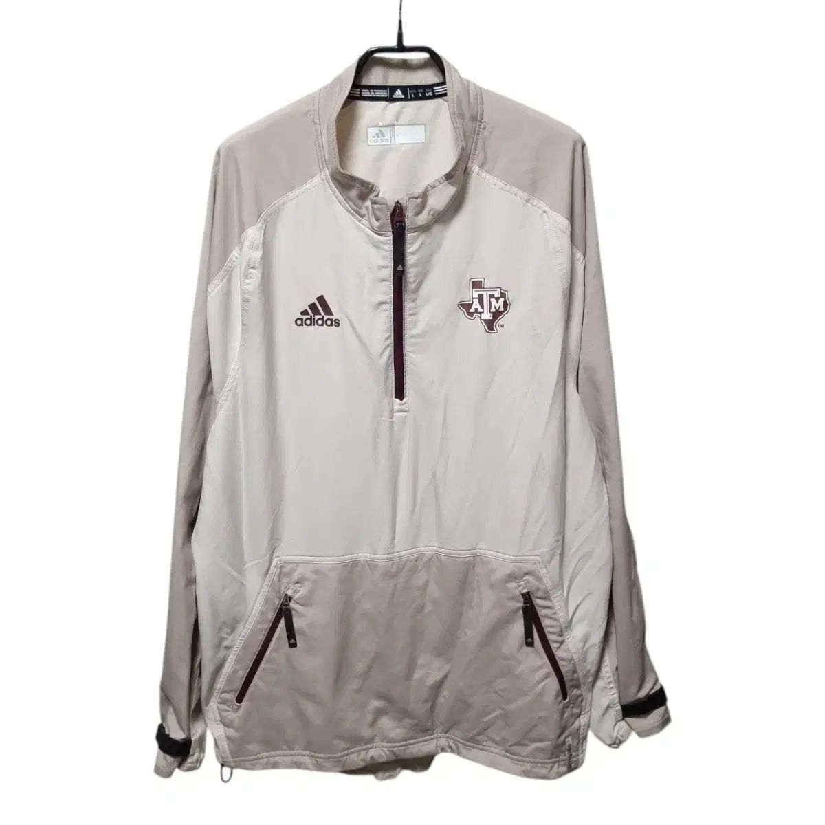 adidas アディダス 00s テキサス A ＆ M ハーフジップ ウォームアップ XL