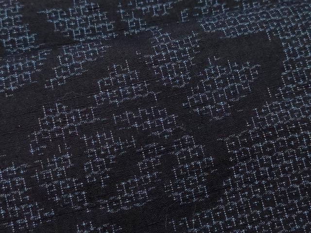 平和屋着物○結城紬 80亀甲 草花文 正絹 逸品 未使用 CAAV6560vf  