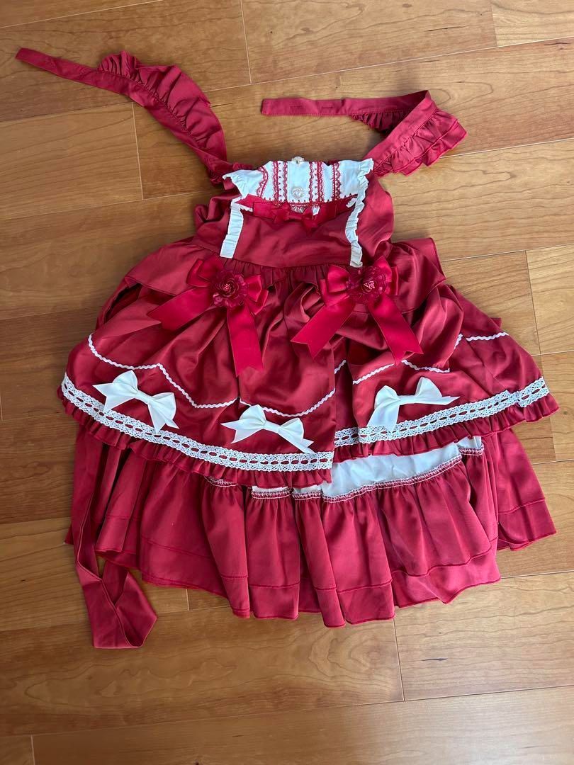 リボンが可愛いロリータジャンパースカート♪