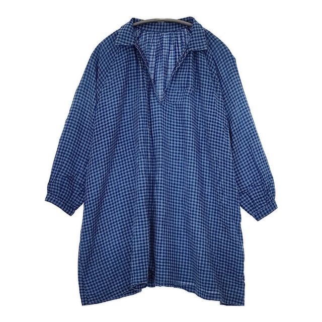 ヴェリテクール Veritecoeur コットンワイドロングシャツ ギンガムチェック F 紺 白 /MI ■OS ■SH レディース 楽天市場】Veritecoeur ヴェリテクール（柄ストライプ）（シャツ