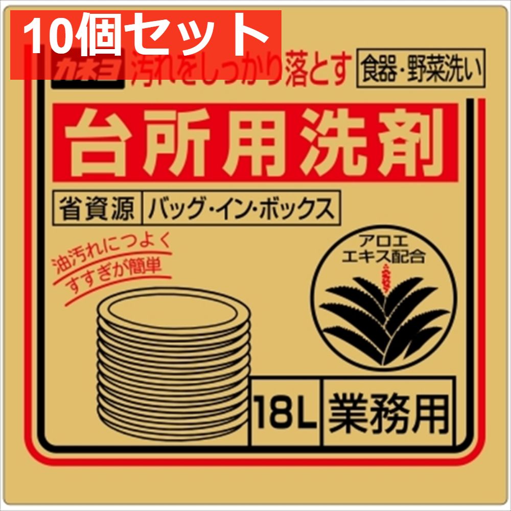 台所用洗剤 バッグ イン ボックス 18L 10個セット