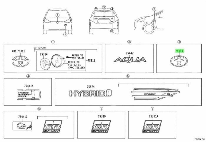 トヨタ ハチロク GRスポーツ フロント エンブレム 86 GR SPORTS EMBLEM ZN6 TOYOTA 純正 Genuine JDM