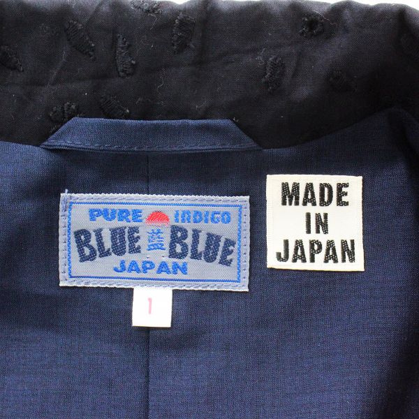 BLUE BLUE ブルーブルー 刺繍入り テーラードジャケット 1
