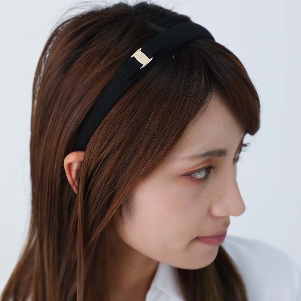 新品 FERRAGAMO フェラガモ 34 0086 0430314 NERO/ORO ブラック