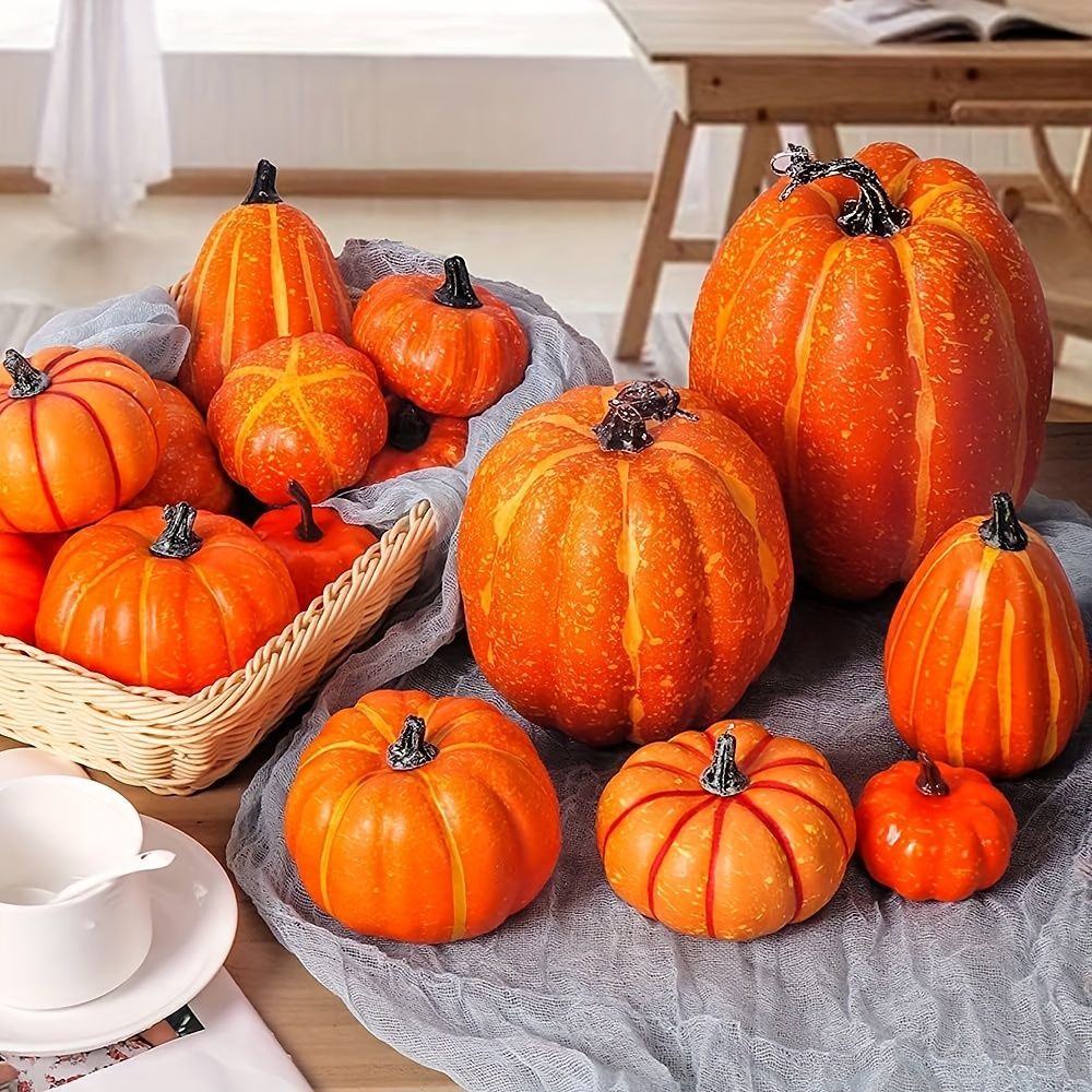 ハロウィン かぼちゃ カボチャ オブジェ 7個セット 飾り 置物 装飾