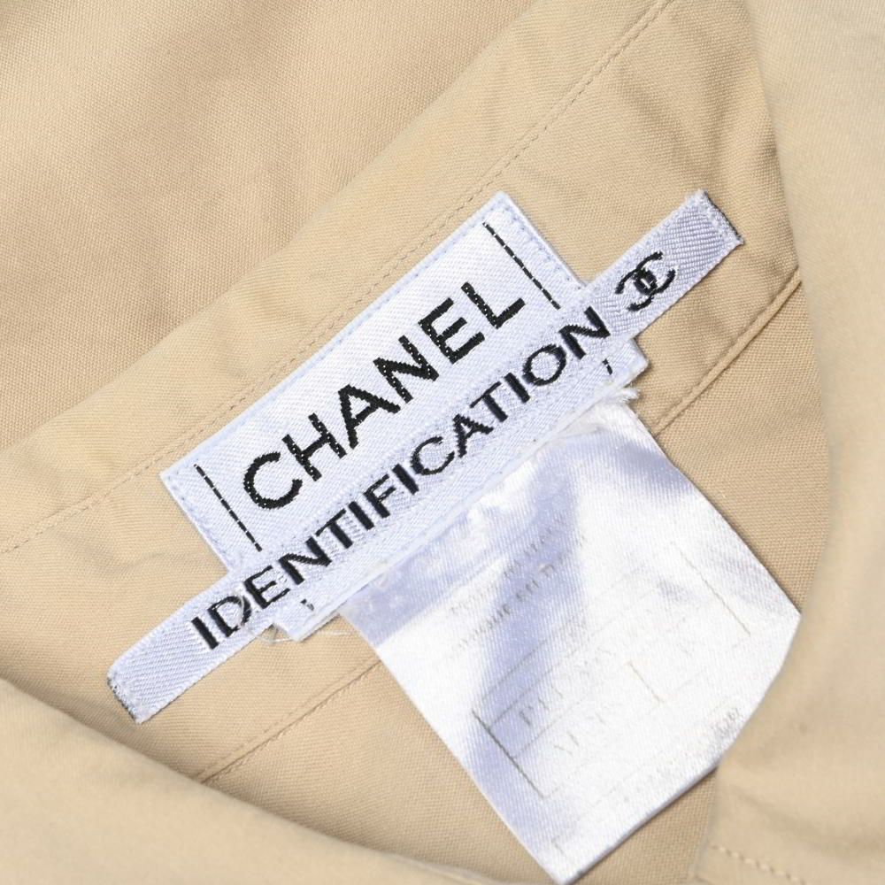 CHANEL 00C P14739V06255 袖ロゴ コットン シャツ 38 ベージュ シャネル KL4BHPH288 CHANEL 袖ロゴ コットン シャツ - メルカリ