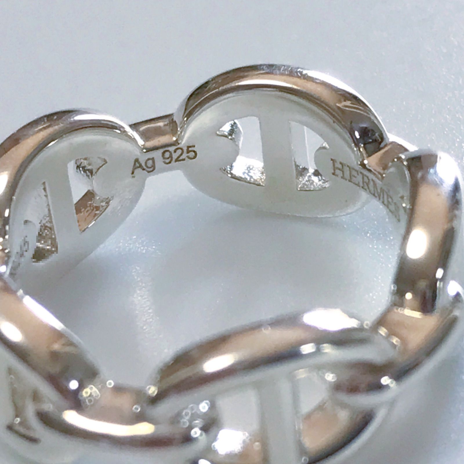 傷あり　シェーヌダンクル　アンシェネ　リング　51サイズ HERMES シェーヌダンクル アンシェネ リング PM/51 シルバー 925