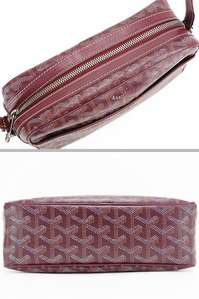 【美品】ゴヤール　GOYARD　カップヴェール PM バッグ　斜め掛け ショルダーバッグ　ポシェット　ポーチ　ボルドー　PVC レザー