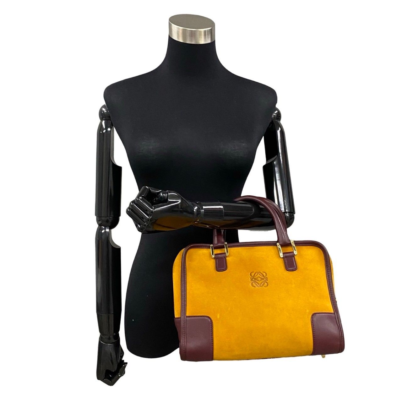 ○極美品○LOEWE ロエベアマソナ28 ハンドバッグ ボストンバッグ スエード