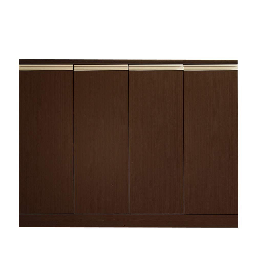 【特価商品】ロータイプキャビネット 幅120 奥行30 （LUC-1230） (ダークブラウン)