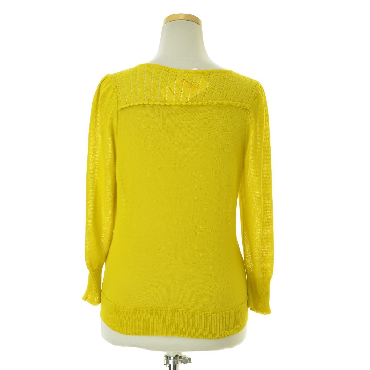 mina perhonen / canaria/カーディガン(薄手)/36/コットン/イエロー/MS8850 36【mina perhonen / ミナペルホネン】MS8850 canaria七分袖