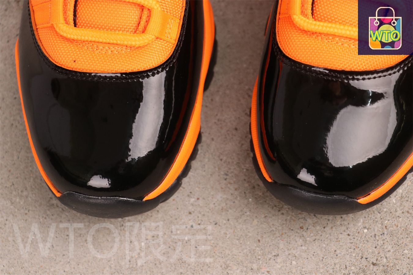  今日 エアジョーダン 11 CT 8012-800 ハイトップ ブラックオレンジイエロー-WTO輸入2 スニーカー キッズシューズ