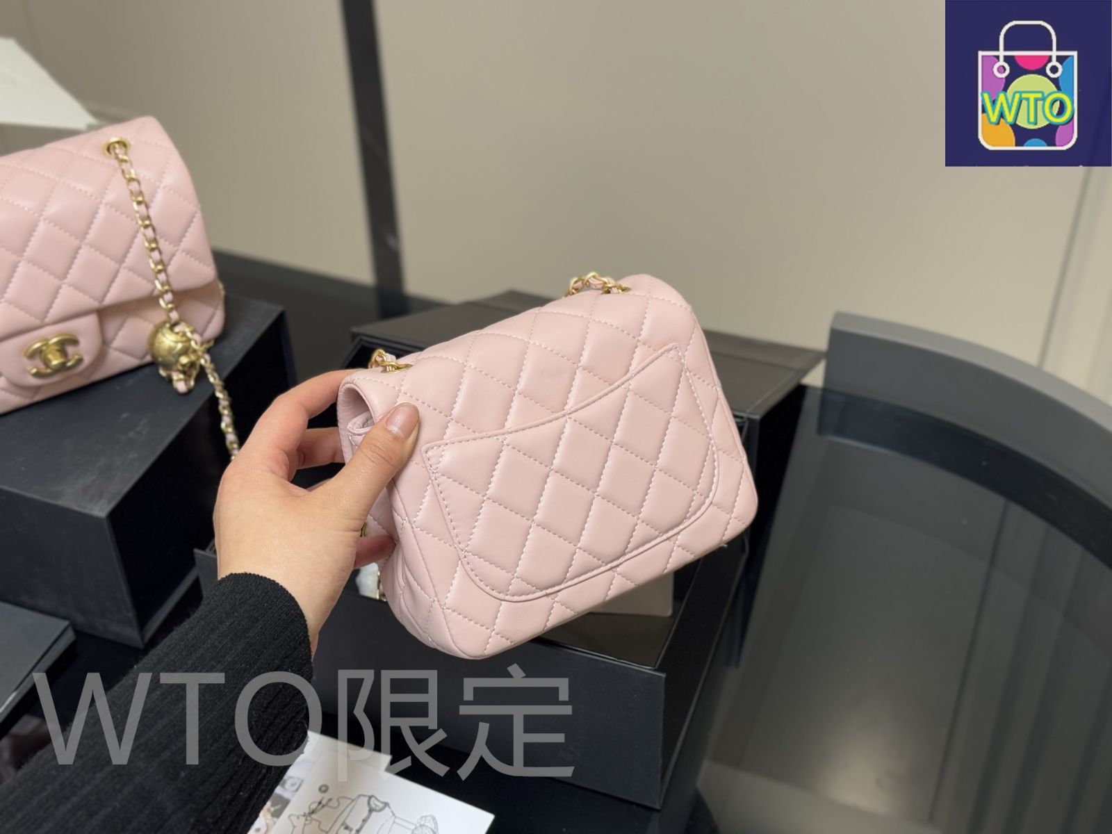 メタルボール スクエアミニバッグ