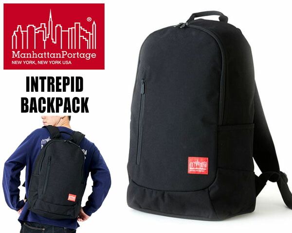 マンハッタンポーテージ イントレピッド バックパック Manhattan Portage INTREPID BACKPACK BLACK mp1270-blk ブラック リュック バッグ 鞄 黒
