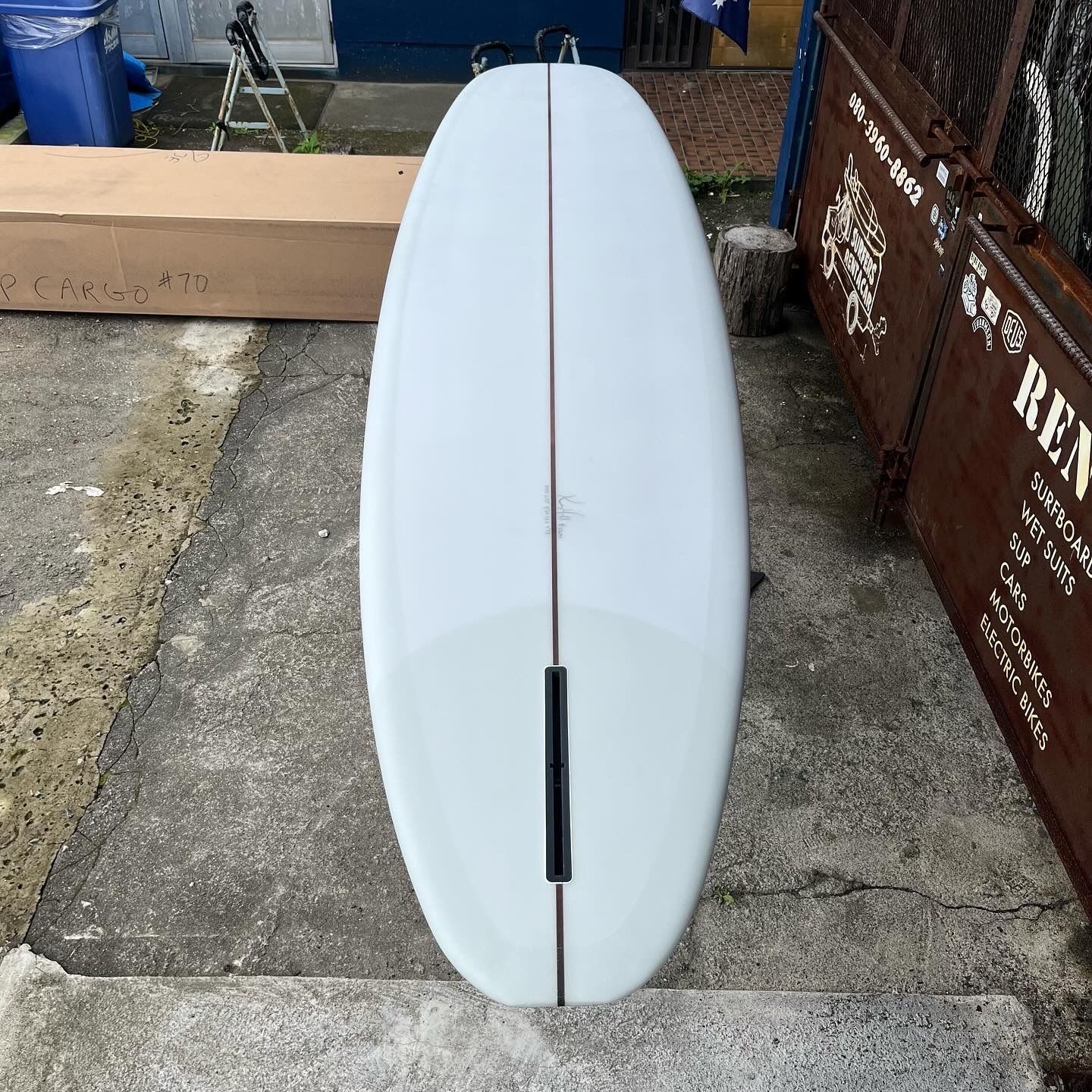 Bill Hamilton STYLIST 9’6 ロングボード ウッドフィン付 Bill Hamilton Surfer/Shaper