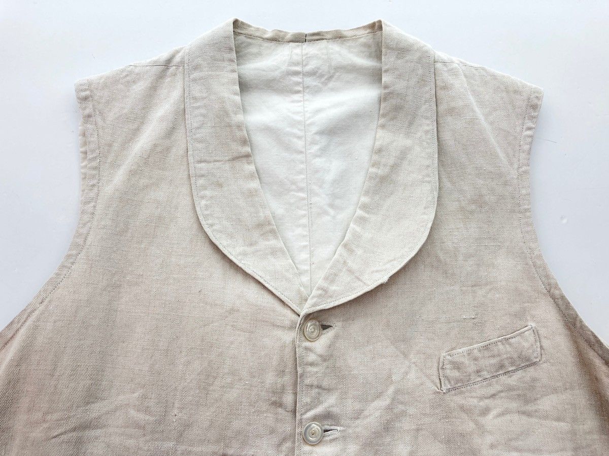 ヴィンテージ VINTAGE ITEM 30's 40's リネン ベスト フレンチ