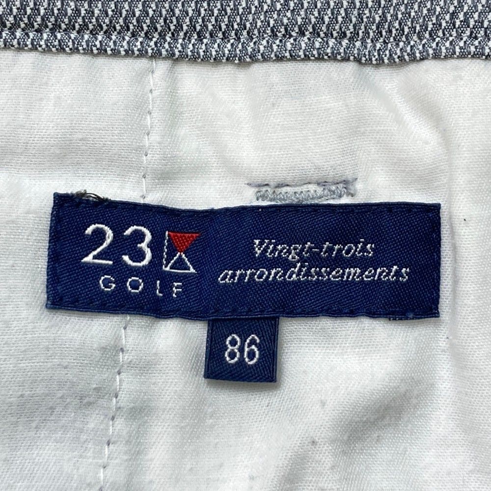 サイズ：86 23区GOLF ニジュウサンクゴルフ パンツ ネイビー系