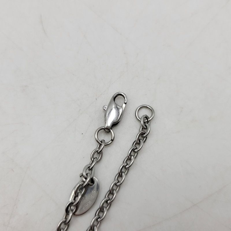 SAAD ステンレスネックレス 良品 SAAD サード ネックレス チェーン ステンレス 55cm あずき