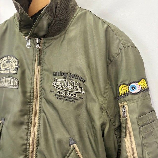 Von Dutch MOTORS ボンダッチ モーター ジャケット MA-1タイプ Von