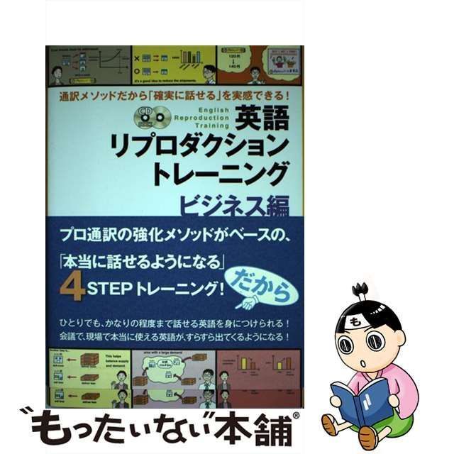 【中古】 英語リプロダクショントレーニング ビジネス編 通訳メソッドだから「確実に話せる」を実感できる! (CD BOOK) / 小倉慶郎 / DHC