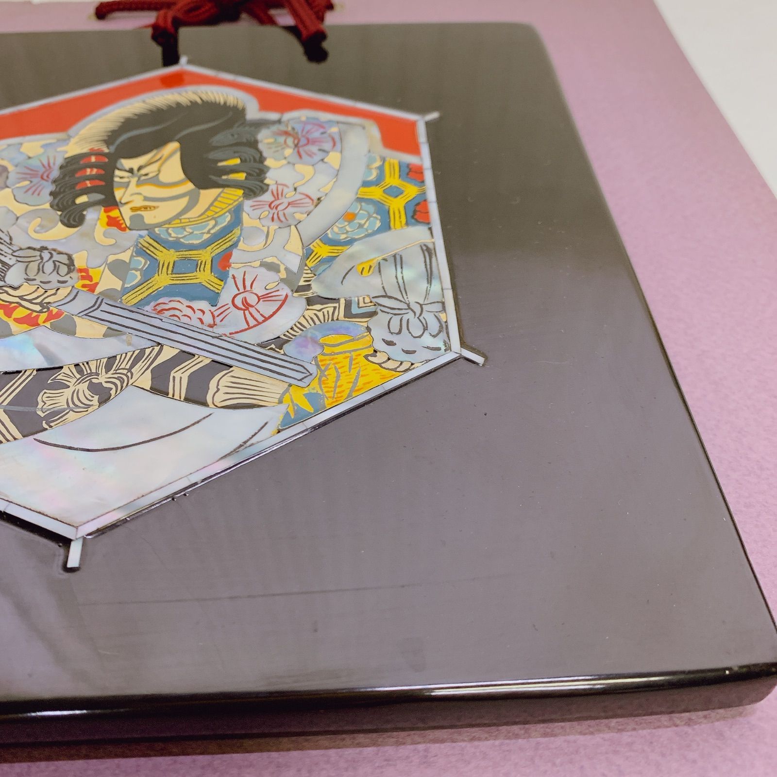 螺鈿 螺鈿細工 漆工 壁飾り 古美術品 漆芸 伝統工芸 4枚セット