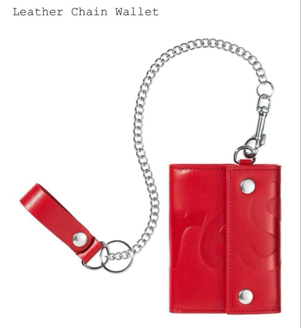 GQ3958 Supreme 25fw Leather Chain Wallet RED ♥品 シュプリーム レザー チェーンウォレット 25aw