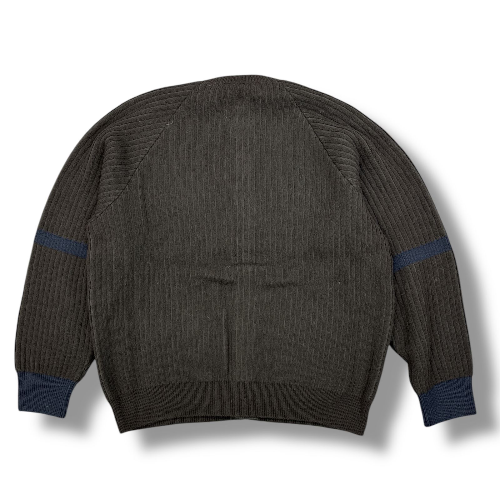 参考上代50600円 未使用品 stein THICK WALE RIB CREW NECK CARDIGAN 