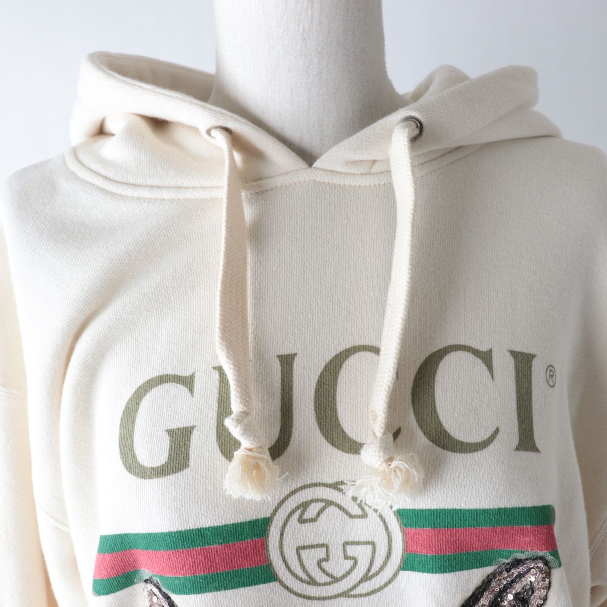 GUCCIパーカー　ミスティックキャット　グッチスウェットパーカー GUCCIパーカーミスティックキャットグッチスウェットパーカー