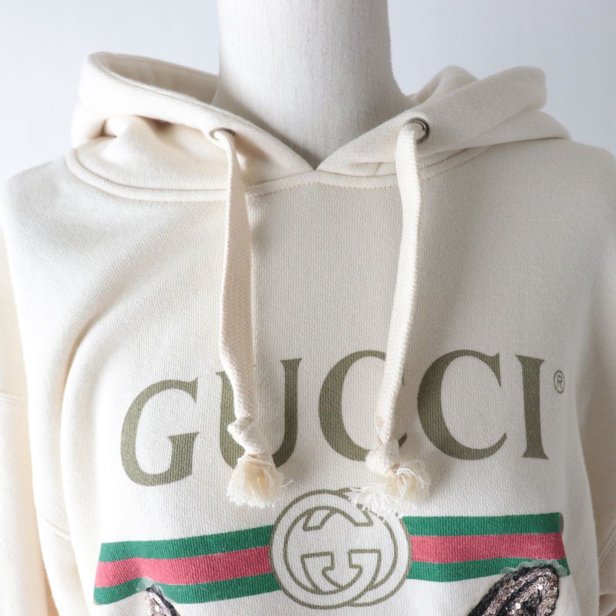 超激得お得GUCCI/正規品 ダメージ加工パーカー トップス